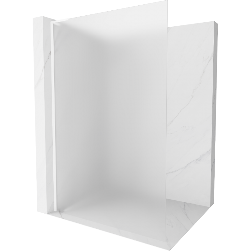 Mexen Kioto L Walk-in dušo siena 70 x 200 cm, matinė, balta - 800-070-103-20-30