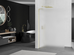 Mexen Kioto L sprendimo sienelė Walk-in 70 x 200 cm, matinis, auksinis - 800-070-103-50-30
