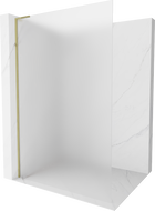 Mexen Kioto L walk-in dušo stiklas 80 x 200 cm, matinio stiklo, auksinis - 800-080-103-50-30