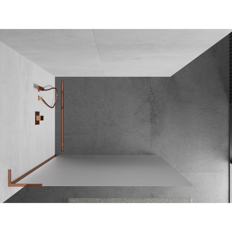 Mexen Kioto L dušo siena Walk-in 70 x 200 cm, matinė, rožinis auksas - 800-070-103-60-30