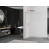 Mexen Kioto L walk-in dušo siena 90 x 200 cm, matinis, rožinė auksinė - 800-090-103-60-30