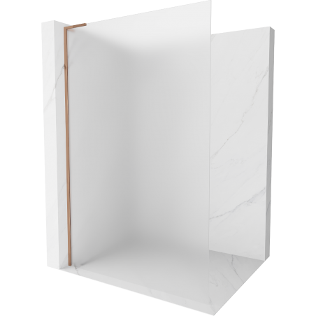 Mexen Kioto L dušo pertvara Walk-in 100 x 200 cm, matinė, rožinis auksas - 800-100-103-60-30