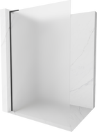 Mexen Kioto L walk-in dušo siena 80 x 200 cm, matinė, juoda - 800-080-103-70-30