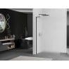 Mexen Kioto L Walk-in dušo siena 100 x 200 cm, matinis, juodas - 800-100-103-70-30