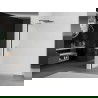 Mexen Kioto L Walk-in dušo sienelė 110 x 200 cm, matinė, juoda - 800-110-103-70-30