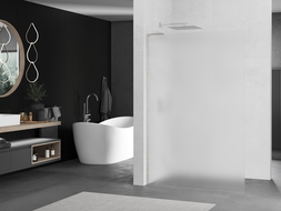 Mexen Kioto L Walk-in dušo sienelė 100 x 200 cm, matinis, šlifuotas nerūdijančio plieno - 800-100-103-97-30
