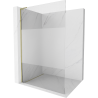 Mexen Kioto L praustuvo siena Walk-in 90 x 200 cm, skaidrus / šerkšnas, auksinis - 800-090-103-50-35