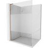 Mexen Kioto L Walk-in dušo siena 70 x 200 cm, permatoma/matinė, rožinė auksinė - 800-070-103-60-35