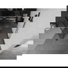 Mexen Kioto laisvai pastatoma dušo siena 100 x 200 cm, juodos dizaino 8 mm, gun gray šukuotinis - 800-100-002-66-78