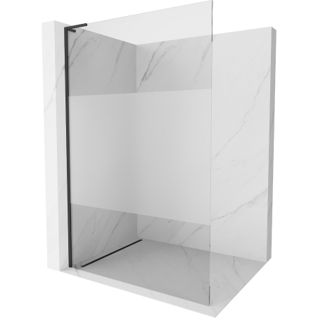 Mexen Kioto L dušo siena Walk-in 80 x 200 cm, skaidri/matt, juoda - 800-080-103-70-35