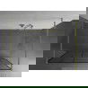 Mexen Kioto laisvai stovinti dušo siena 120 x 200 cm, juodas raštas 8 mm, auksinė šveitimo - 800-120-002-55-78