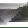 Mexen Kioto laisvai stovinti dušo siena 130 x 200 cm, balta 8 mm, auksinė šlifuota - 800-130-002-55-85