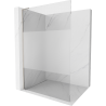 Mexen Kioto L dušo siena Walk-in 100 x 200 cm, skaidrus/matiniu, šlifuotas nikelis - 800-100-103-97-35