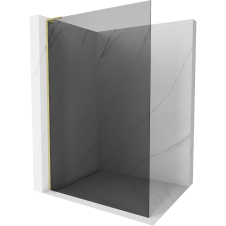 Mexen Kioto L dušo pertvara Walk-in 90 x 200 cm, grafitas, šlifuotas auksas - 800-090-103-55-40