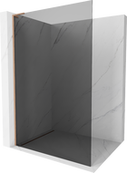 Mexen Kioto L dušo pertvara Walk-in 70 x 200 cm, grafitas, šlifuota varis - 800-070-103-65-40