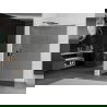 Mexen Kioto L Walk-in dušo sienelė 110 x 200 cm, grafitas, gun gray šepečiu - 800-110-103-66-40