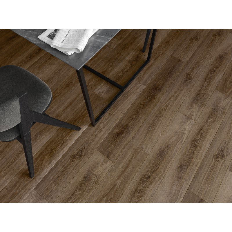 Mexen San Juan vinilinės plokštės 1240 x 182 mm SPC 6,5 mm, IXPE 1,5 mm pagrindas, 4 V-Fuga, Ąžuolas