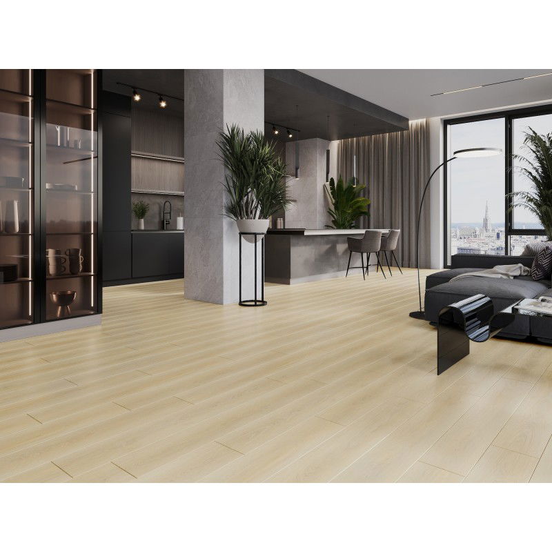 Mexen Kinston vinilinės plokštės 1240 x 182 mm SPC 6,5 mm, IXPE pagrindas 1,5 mm, 4 V-Fuga, Ąžuolas