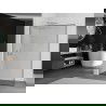 Mexen Kioto L Walk-in dušo sienelė 80 x 200 cm, juodas raštas, chromas - 800-080-103-01-70