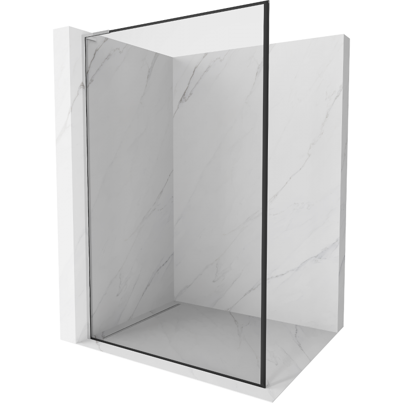 Mexen Kioto L dušo siena Walk-in 90 x 200 cm, juodas rėmelis, chromas - 800-090-103-01-70