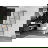 Mexen Kioto L walk-in dušo siena 80 x 200 cm, juodas raštas, chromas - 800-080-103-01-77