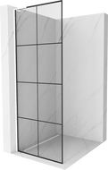 Mexen Kioto L dušo sienelė Walk-in 80 x 200 cm, juodas raštas, baltas - 800-080-103-20-77