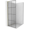 Mexen Kioto L Walk-in dušo sienelė 90 x 200 cm, juodas raštas, auksinis - 800-090-103-50-77