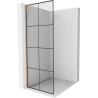Mexen Kioto L Walk-in dušo siena 80 x 200 cm, juodas modelis, šlifuotas varis - 800-080-103-65-77