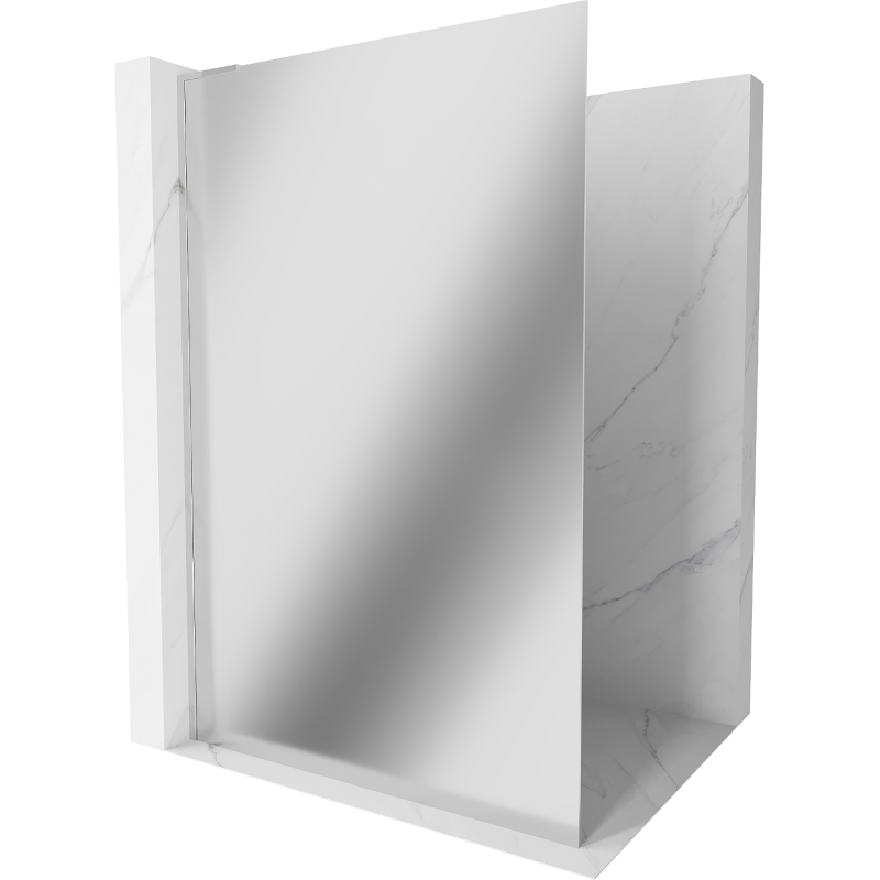 Mexen Kioto L prausiklinika Walk-in 70 x 200 cm, veidrodis, chrom - 800-070-103-01-50