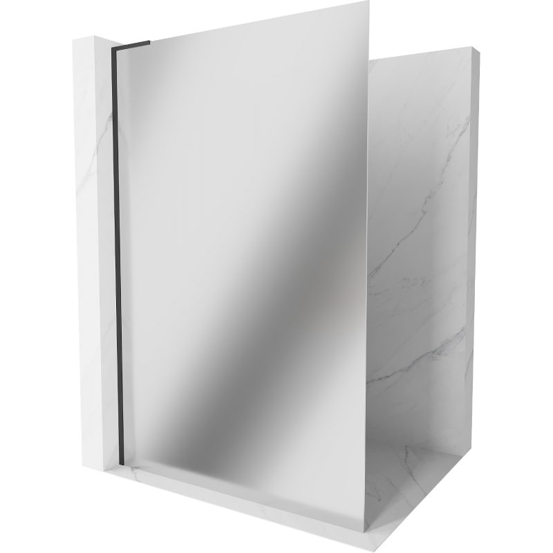 Mexen Kioto L dušo sienelė Walk-in 90 x 200 cm, veidrodis, juoda - 800-090-103-70-50