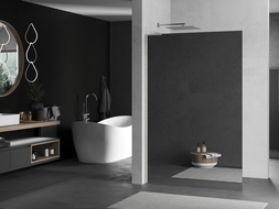 Mexen Kioto L dušo siena Walk-in 90 x 200 cm, veidrodis, šlifuoju nikelį - 800-090-103-97-50