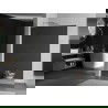 Mexen Kioto L Walk-in dušo sienelė 100 x 200 cm, veidrodis, šepetėlinis nikelis - 800-100-103-97-50