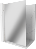 Mexen Kioto L Walk-in dušo siena 120 x 200 cm, veidrodis, šlifuotas nikelis - 800-120-103-97-50