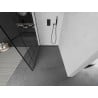 Mexen Kioto L Walk-in dušo sienelė 80 x 200 cm, juodas raštas, gun gray šlifuotas - 800-080-103-66-78