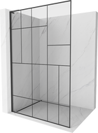 Mexen Kioto L dušo siena Walk-in 80 x 200 cm, juodas raštas, juoda - 800-080-103-70-78