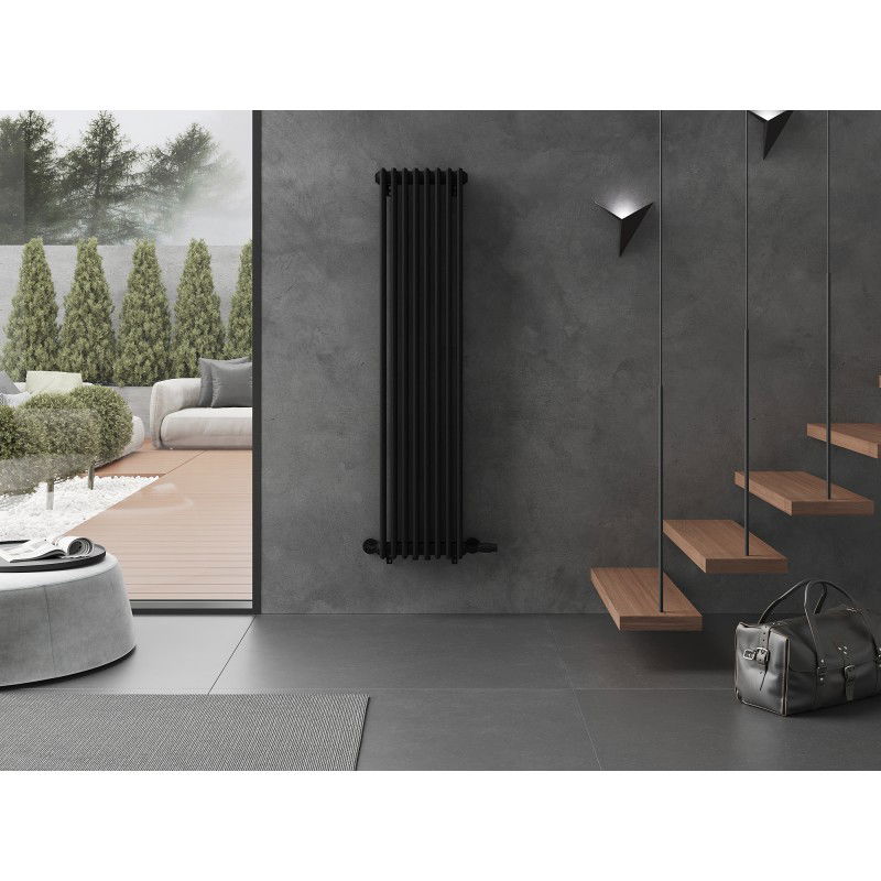 Mexen Denver dekoratyvinis radiatorius 1600 x 378 mm, 1487 W, juodas - W215-1600-378-00-70