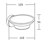 Mexen Tiber muilinė, chromas - 7050539-00