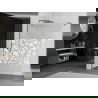 Mexen Kioto walk-in dušo sienelė 70 x 200 cm, balta danga 8 mm, gun metal - 800-070-101-95-85