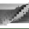 Mexen Kioto dušo siena Walk-in 90 x 200 cm, baltas raštas 8 mm, gun metal - 800-090-101-95-97