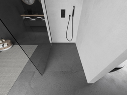 Mexen Kioto L dušo sienelė Walk-in 95 x 200 cm, skaidri, ginklo metalo spalva - 800-095-103-95-00