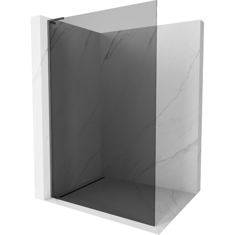 Mexen Kioto L dušo sienelė Walk-in 80 x 200 cm, grafito, gun metalas - 800-080-103-95-40