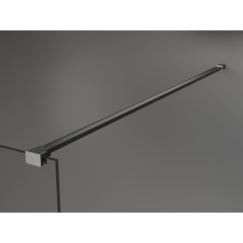 Mexen Kioto dušo sienelė Walk-in 100 x 200 cm, matinė, 8 mm, šlifuota ginklų pilka - 800-100-101-66-30