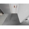 Mexen Kioto Walk-in dušo siena 100 x 200 cm, matinio 8 mm, šlifuota vario - 800-100-101-65-30