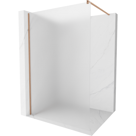 Mexen Kioto dušo sienelė Walk-in 120 x 200 cm, šerkšnas 8 mm, šepečiu valytas varis - 800-120-101-65-30