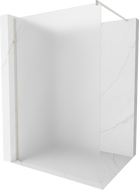 Mexen Kioto walk-in dušo sienelė 100 x 200 cm, matinė 8 mm, šlifuotas nikelis - 800-100-101-97-30