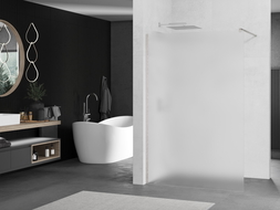 Mexen Kioto dušo siena Walk-in 120 x 200 cm, matinis 8 mm, šlifuotas nikelis - 800-120-101-97-30