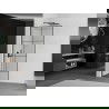 Mexen Kioto L dušo sienelė Walk-in 70 x 200 cm, juodas raštas, gun metal - 800-070-103-95-77