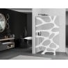 Mexen Kioto L dušo sienelė Walk-in 90 x 200 cm, balta banga, ginklų metalas - 800-090-103-95-97