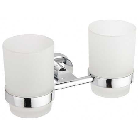 Mexen Tiber dviguba dantų šepetėlio puodelis, chromas - 7050552-00