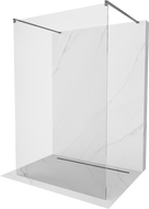 Mexen Kioto laisvai stovinti dušo siena 150 x 200 cm, permatoma 8 mm, pistoleto metalo spalva - 800-150-002-95-00